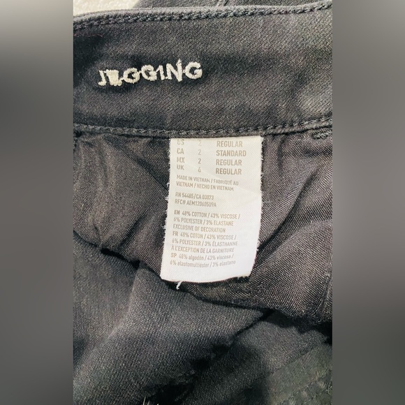 American Eagle Womens Black Jegging Jeans Super Stretch AEO Twill Size 2 Regular - Picture 10 of 10